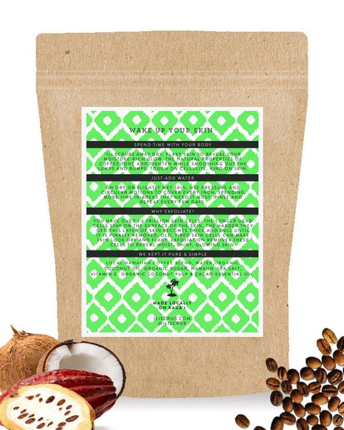 LARGE COCONUT CACAO COFFEE SCRUB