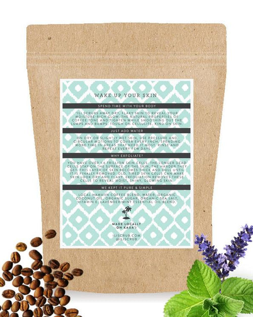 LARGE LAVENDER MINT COFFEE SCRUB